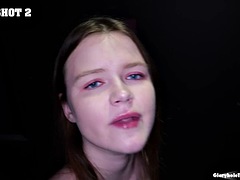 Enthousiasteling, Grote lul, Pijpbeurt, Sperma shot, Groep, Handbeurt, Interraciaal, Tieten likken