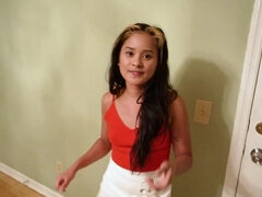 アジア人, ブロンド, フェラチオ, 顔射, フィリピン女性, 小柄, オマンコ, 女子高生