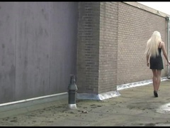 ブロンド, 女, 開帳, 喫煙, 拘束