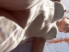 Strand, Badpak, Bruinharig, Europees, Biljart, Russisch, Softcore pornografie