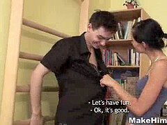 Sucer une bite, Tir de sperme, Petite amie, Branlette thaïlandaise, Orgasme, Chatte, Rasée, Adolescente