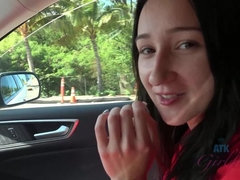 Enthousiasteling, Strand, Vriendin, Gezichtspunt, Kut duiken, Roken, Tieten likken, Nat