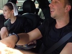 Большой член, Брюнетки, В машине, Парочка, Эксгибиционист, Крошечные, Наездница, Молоденькие
