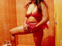 叔母, 浴室, 巨乳な, 言葉責め, 指いじり, 自家製, オマンコ, トイレ