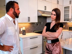 Culo, Rubia, Mamada, Estilo perrito, Peludo, Cocina, Bofetada, Adolescente