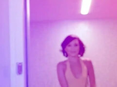 Blonde, Mixte, Faciale, Hd, Petite femme, Étudiant, Professeur, Nénés