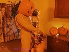 Halloween fucking, big tits, horror sex