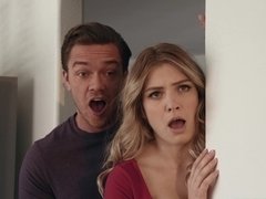 Gros seins, Brunette brune, Grossier, En levrette, Hd, Maman, Chevaucher, Plan cul à trois