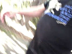 Amateur, Primera ves, Gay, Abuelo, Al aire libre, Público, Solo