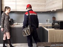 Arsch, Spermaladung, Schwanz, Küche, Lecken, Muschi, Student, Jungendliche (18+)