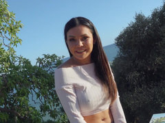 Sumptuous Sasha Coxx has sex in public POV