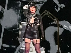 Fingern, Handjob, Latex, Masturbation, Milf, Solo, Strümpfe, Vintage