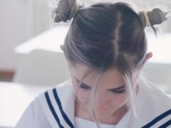 Sucer une bite, Plantureuse, Couple, Pov, Russe, Élève, Adolescente, Nénés