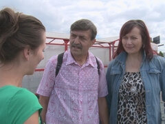 Gorda, Culo grande, Tetas grandes, Mamada, Morena, Al aire libre, Pov, Pelirrojo