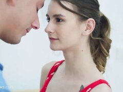ブロンド, フェラチオ, バック, ドレス, 指いじり, キス, タトゥー, ティーン