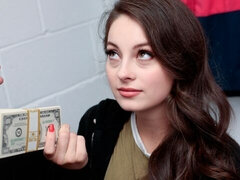 Минет, Брюнетки, Застукали, Бритые, Тату, Молоденькие, Сиськи, Униформа