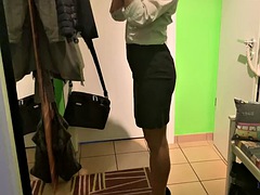A woman in a business outfit gets fucked quickly before work - business bitch