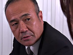 Asiatique, Nana, Gros seins, Célébrité, Japonaise, Embrassement, Bureau, Secrétaire