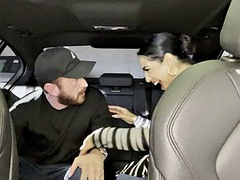 デカチン, 車, 浮気者, 中出し, ラティーナ, ポンプ, オマンコ, タトゥー