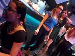 Blondine, Schmutzig, Interrassisch, Orgie, Party, Muschi, Ablutschen, Swingers