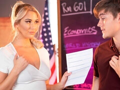 Grote lul, Grote mammen, Blond, Pijpbeurt, Hondjeshouding, Moeder die ik wil neuken, Student, Lerarin