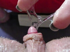 Leie, Grosser kitzler, Kitzler, Nahaufnahme, Orgasmus, Pov, Muschi, Weibliche ejakulation