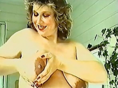 Gros seins, Femelle, Lactation, Lait, Maman, Enceinte, Rétro ancien