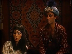 Vintage Arabian Nights lesbian threesome