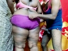 Romantic Indian Tamil wifey enjoys navel licking and steamy kisses