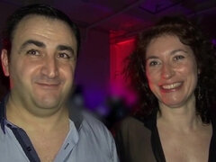 Enthousiasteling, Grote mammen, Blond, Dichtbij, Groep, Feest, Swinger, Vrouw