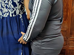 Amateur, Asiático, Negro, Engañando, Corrida, Ébano, Maduro, Tetas