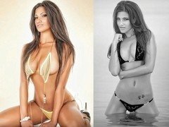 Michelle Kassandra Mcousins Hooters Thong Bikini Show