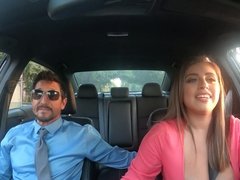Auto, Paar, Schwanz, Fingern, Befummelt, Handjob, Piercing, Tätowierung