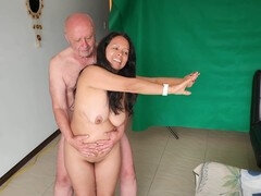 Anaal, Strand, Grote kont, Stel, Rijpe lesbienne, Naakt, Tepels, Nudist