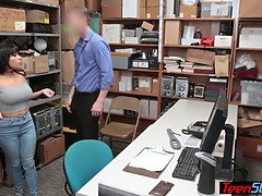 Busty latina suspect gets fucked by a nasty LP officer