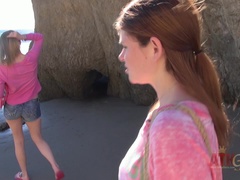 素人, デカパイ, ブロンド, 露出狂, 彼女, 公共, オマンコ, オッパイの