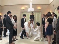 Braut, Betrug, Gehörnter ehemann, Spermaladung, Fetisch, Hardcore, Japanische massage, Hochzeit