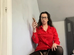 Real femdom SPH session to loser