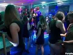 Rubia, Cfnm, Vestidas, Bailar, Hembra, Cuero, Lencería, Medias largas