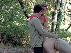 お尻, 緊縛, 中出し, ゲイ, アウトドア, コキ, 三人, ユニフォーム