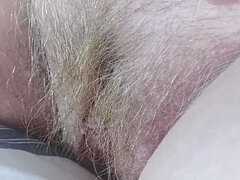 Homemade MILF BBW with Big Natural Tits Gets Cum All Over Her Hairy Pussy