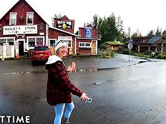 Tussi, Lesbisch, Lecken, Massage, Pornostars, Pov, Rotschopf, Sauna