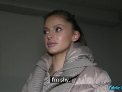 Amateur, Blonde, Sucer une bite, Argent, De plein air, Pov, Public, Réalité