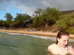 Danni's Hawaiian Adventure: A Nude Beach Encounter with Danni Rivers
