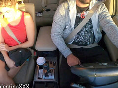 素人, フェラチオ, アウトドア, 公共, スパイ, フェラする