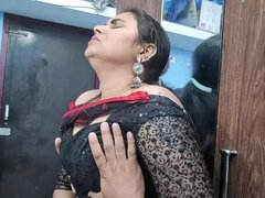 Busty Desi MILF making out and getting fucked hard