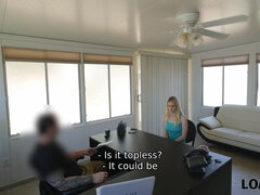 Entrevista, Belleza, Rubia, Mamada, Dinero, Pov, Adolescente