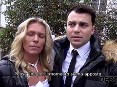 Blondine, Braut, Hundestellung, Geld, Muschi, Realität, Rau, Hochzeit
