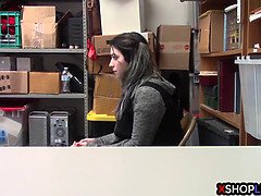 Coulisses, Attrapée, Poilue, Bureau, Punition, Réalité, Adolescente, Uniforme