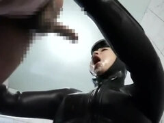 Asiatisch, Fetisch, Japanische massage, Latex, Masturbation, Orgasmus, Pov, Gummi